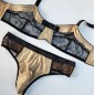 Golden Twilight Fantasy: Ultra-Comfortable & Luxurious Thong for Men