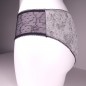 Noir Intrigue: Men's Matching Feminine Thong and Panty Set