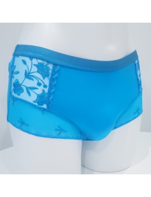 Azure Serenity: Stretchy Lace Underpants for Men