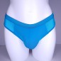 Azure Serenity: Low-Waist Thongs with Pouch for M2F Crossdressing Men