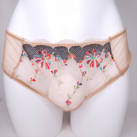 Floral Fantasy: Sheer Thong or Bikini Panties for Men