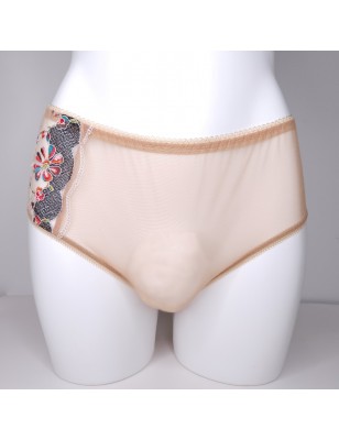 Floral Fantasy: Ultra Sheer Thong & Bikini Panties for Men