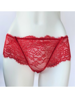 Crimson Elegance: Hot Red Panties for Men