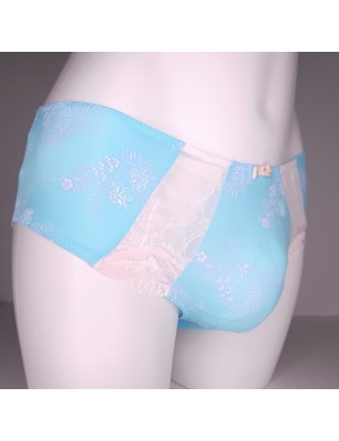 Sky Serenity: Silky Soft Blue Panties for Men