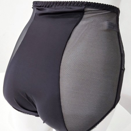 Black Elegance: High-Waist Feminine Panties for Men