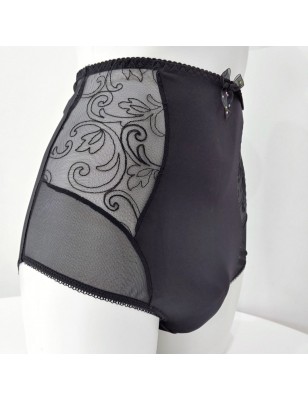 Black Elegance: High-Waist Feminine Panties for Men