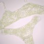 Lime Elegance: Soft Lace Panties for Men