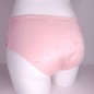 All-Satin: Smooth Pastel Pink Panties with Purple Center Bow