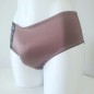 Terra Comfort: Stretchy Brown Satin Panties for Fuller Men